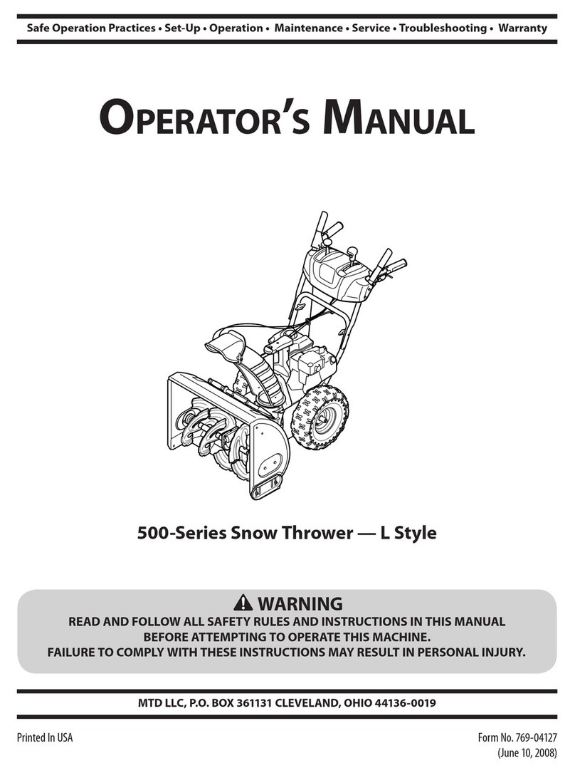 Cub Cadet 500 Series User manual