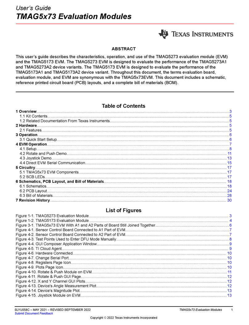 Texas Instruments TMAG5 73 Series User manual Texas Instruments TMAG5 73 Series User manual