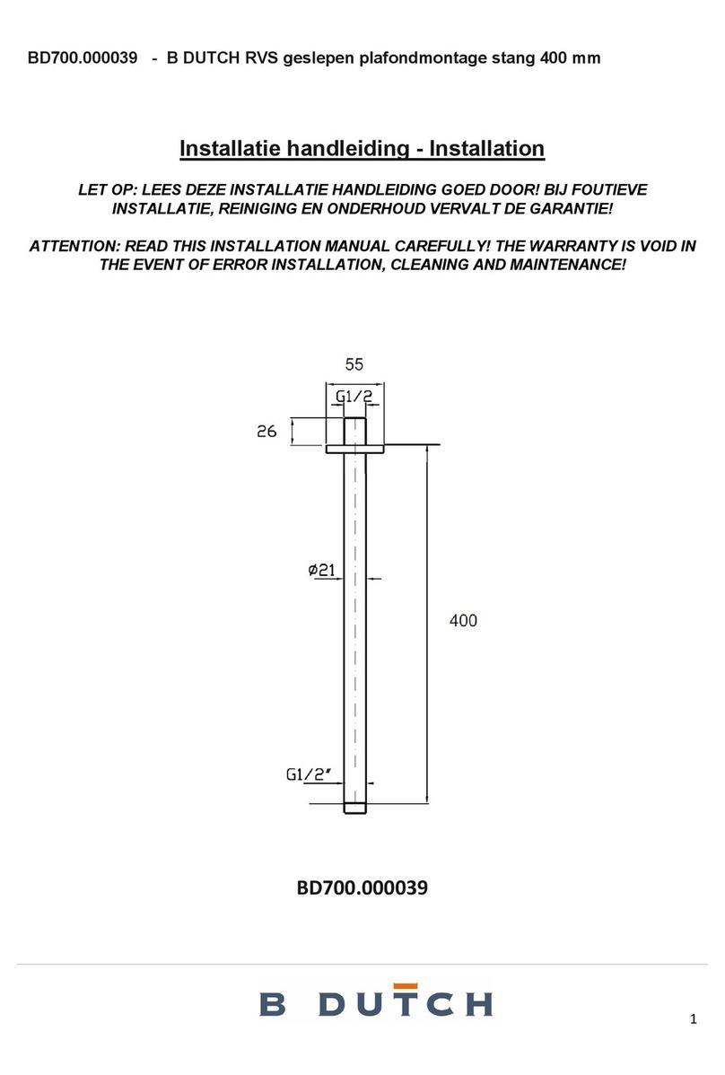 B DUTCH BD700.000039 User manual