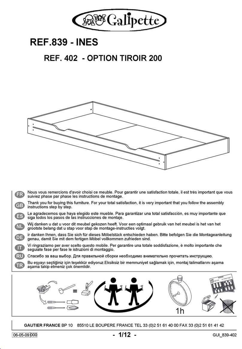 Gautier Galipette 839 User manual