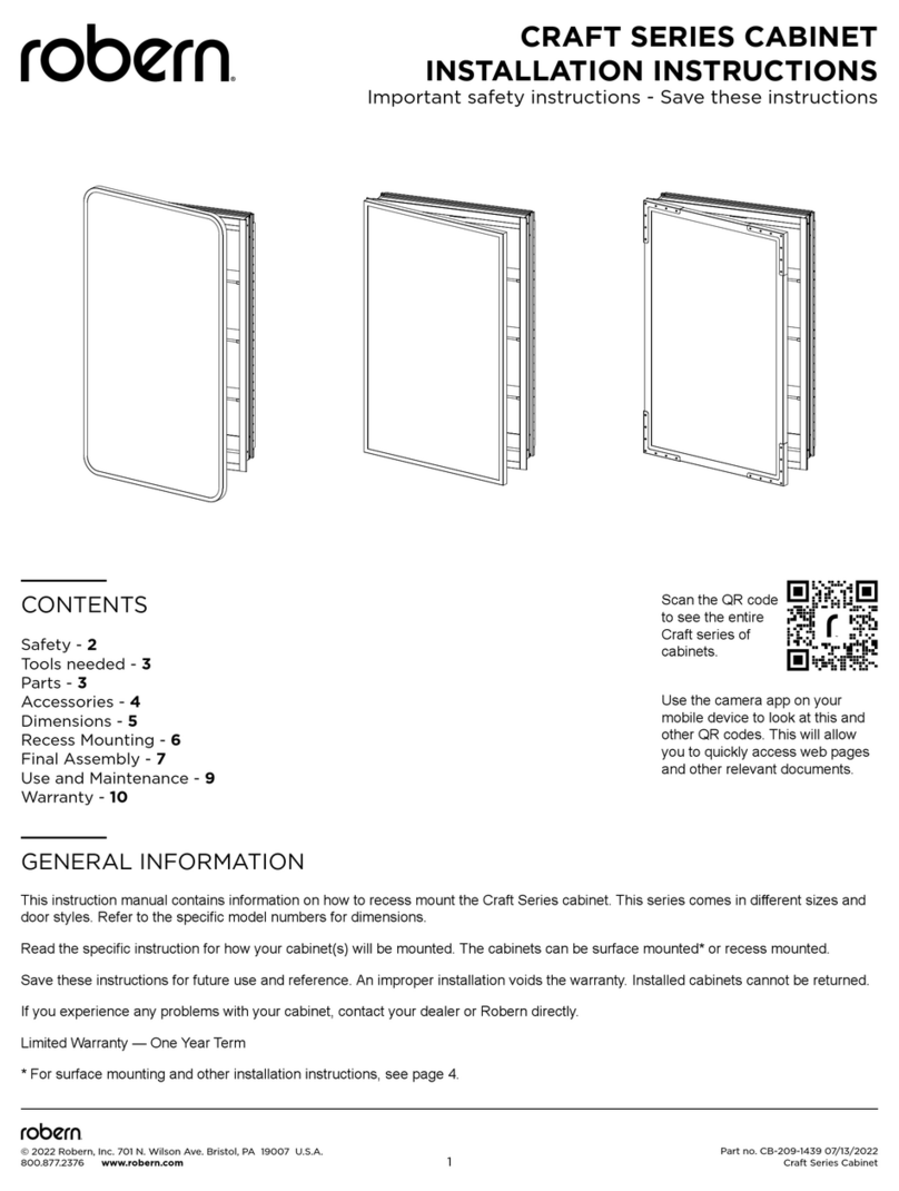 Robern CC2440D4ND34TU User manual