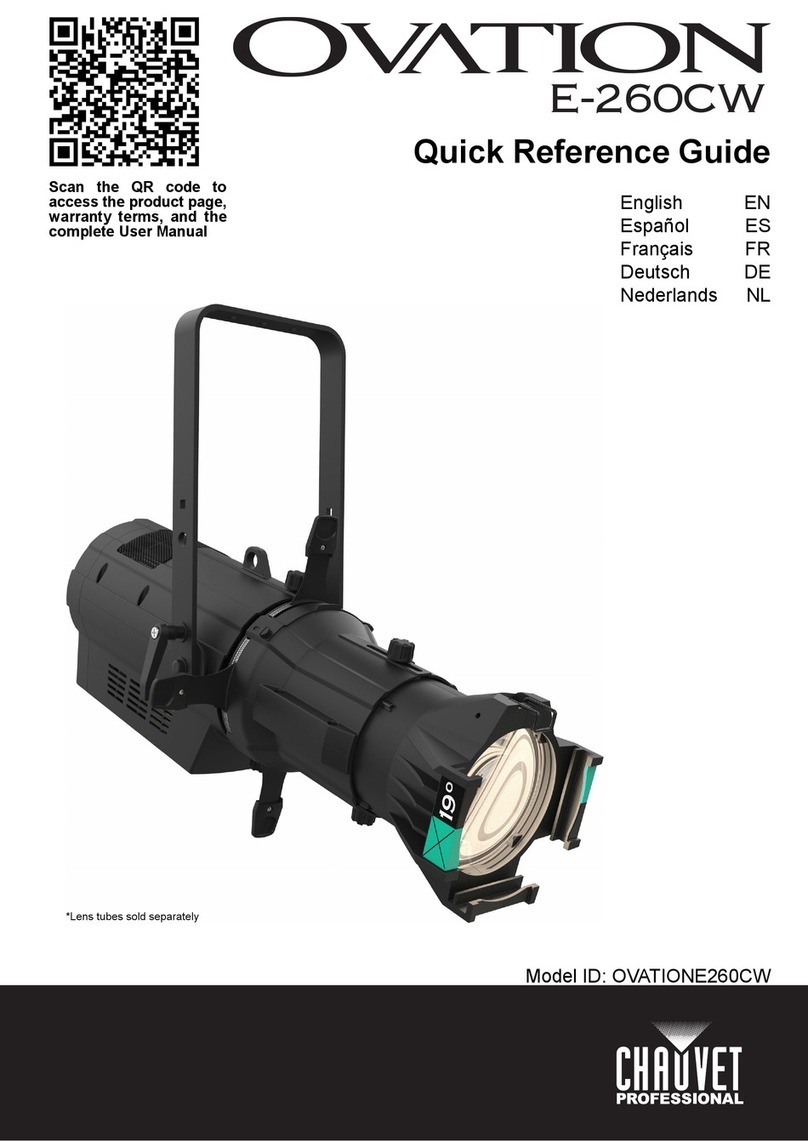 Chauvet Professional Ovation E-260CW User manual