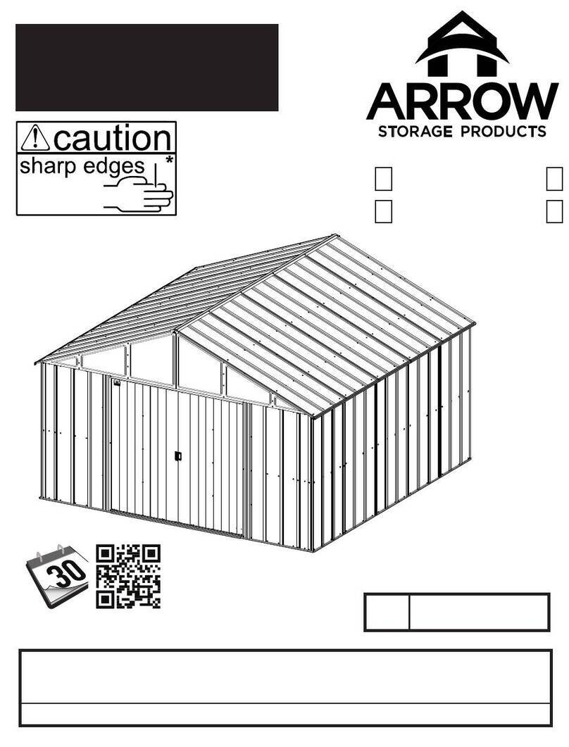 Arrow Storage Products CLG1212CC Instructions for use Arrow Storage Products CLG1212CC Instructions for use
