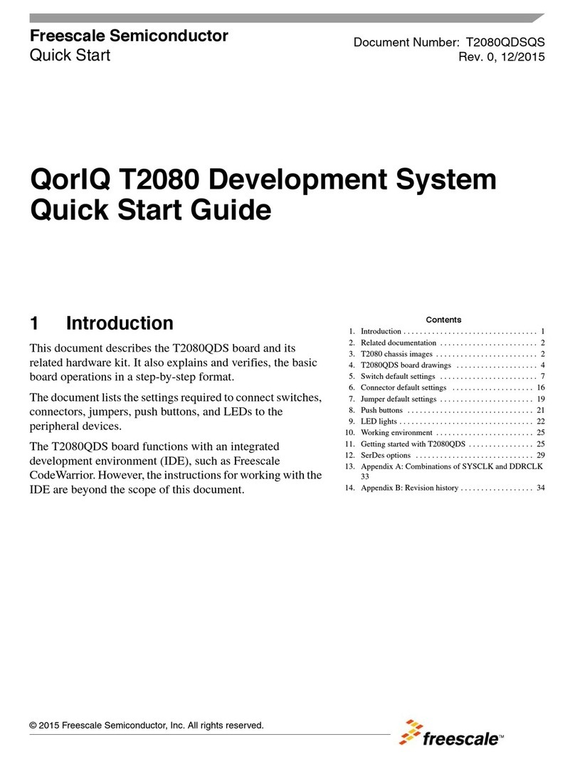 Freescale Semiconductor QorIQ T2080 quick start guide