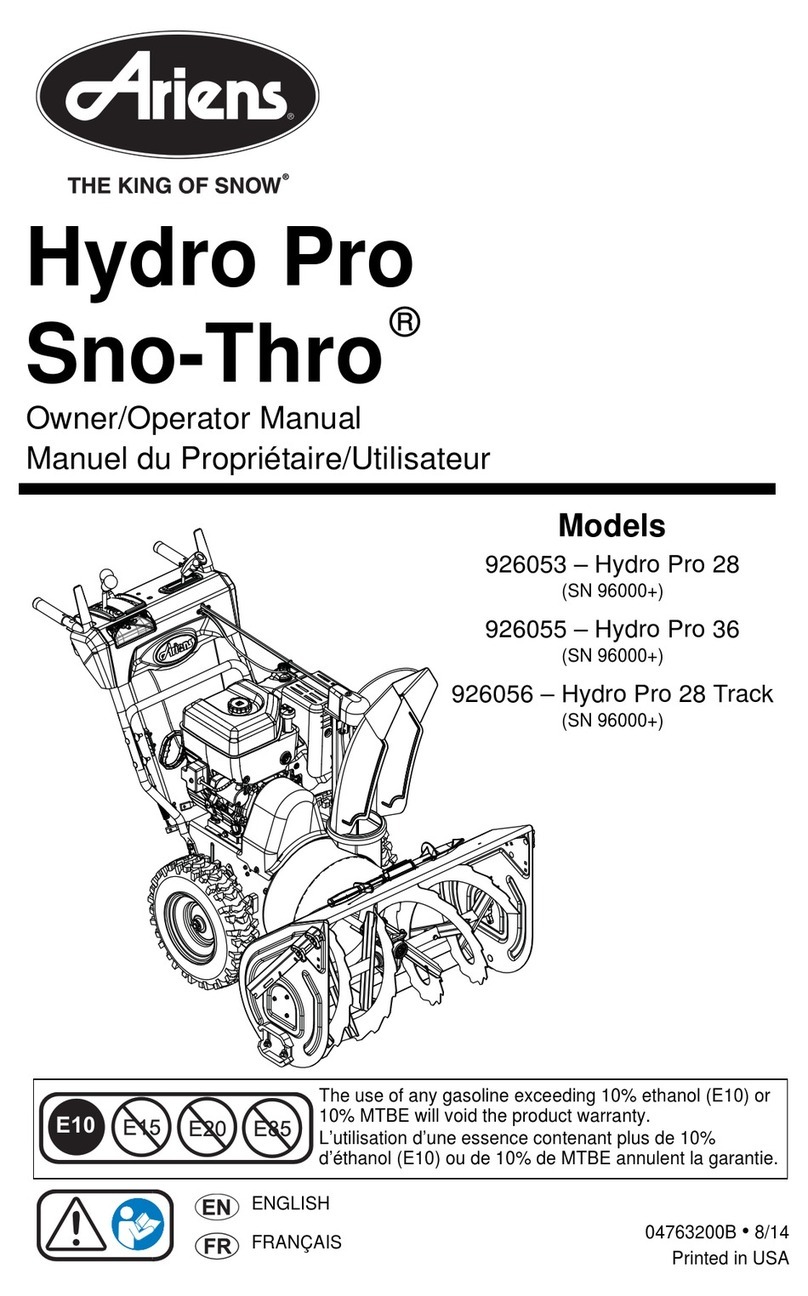 Ariens Hydro Pro 28 Owner's manual