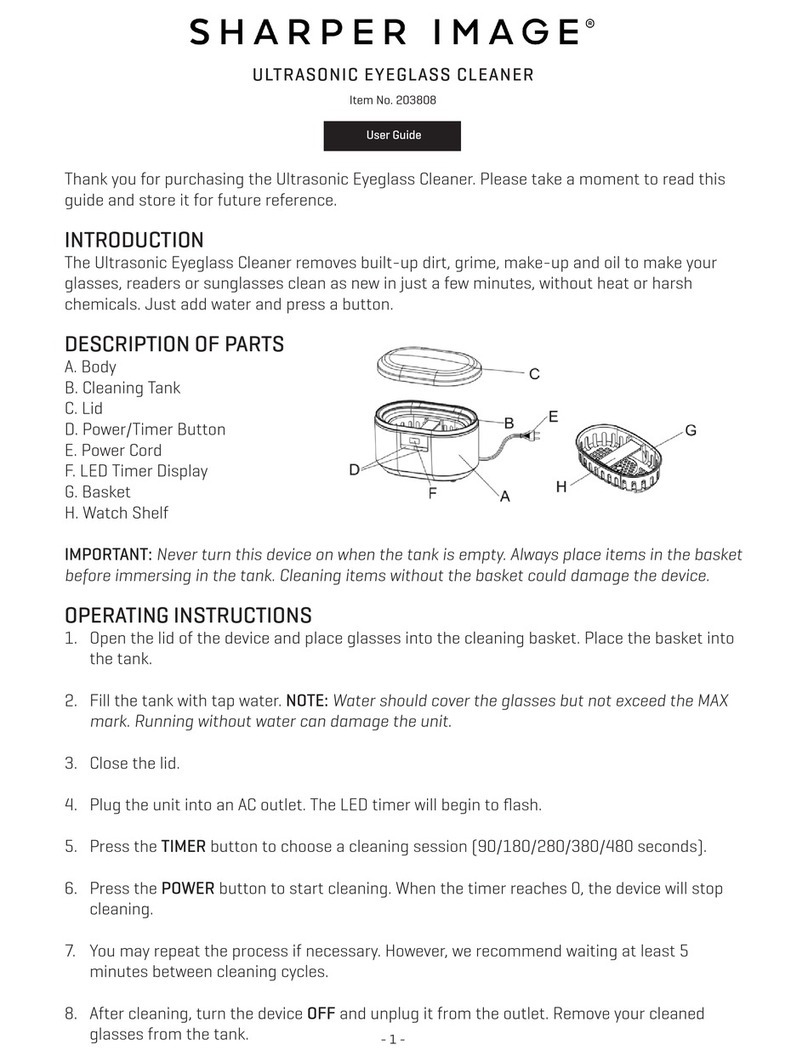 Sharper Image 203808 User manual