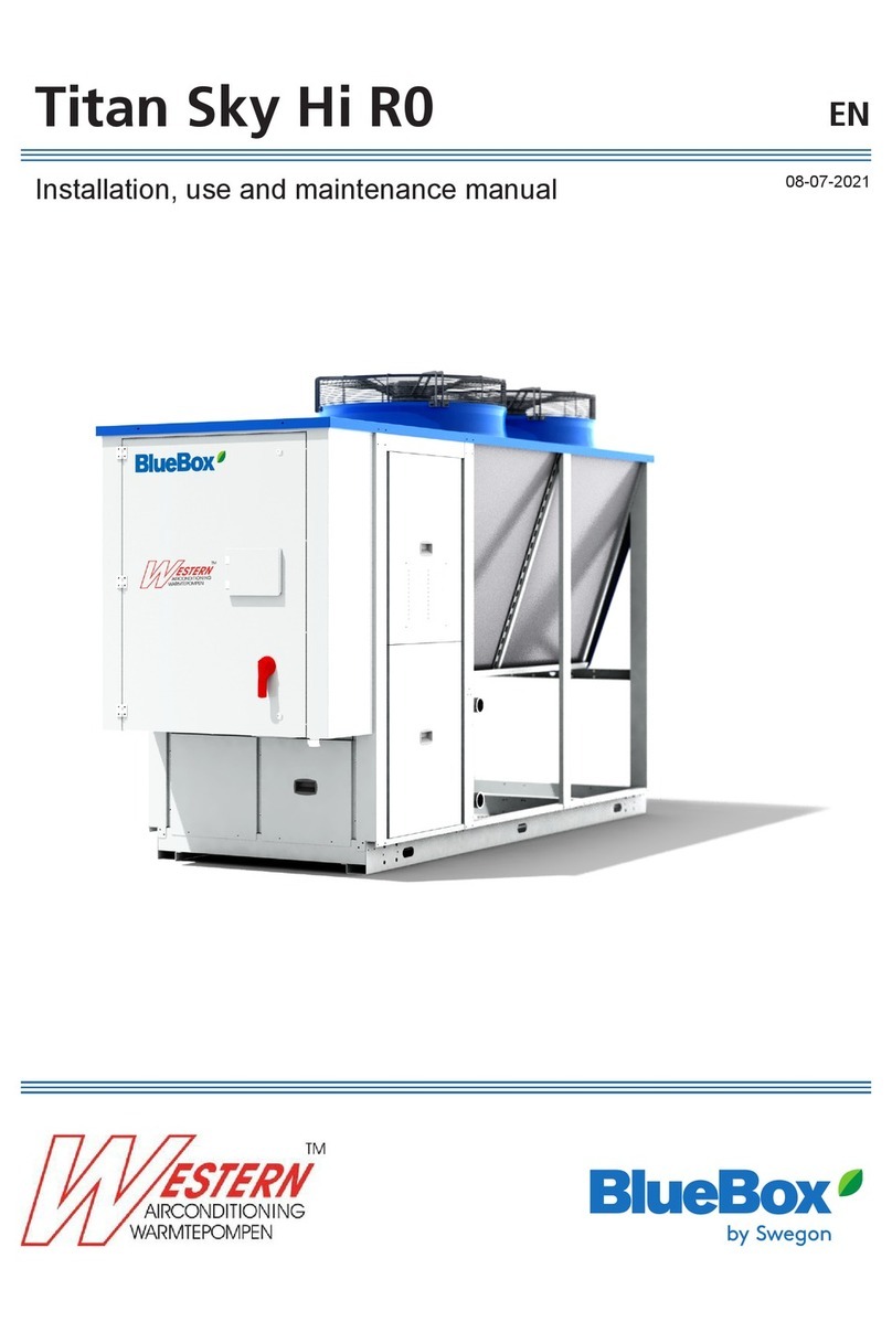 Swegon BlueBox Titan Sky Hi R0 Instructions for installation, use and maintenance manual