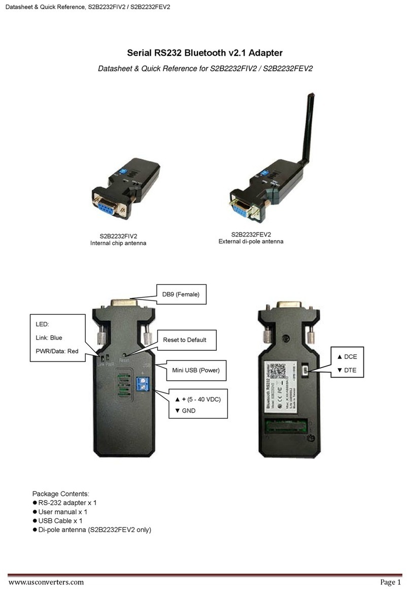Usconverters S2B2232FIV2 User manual