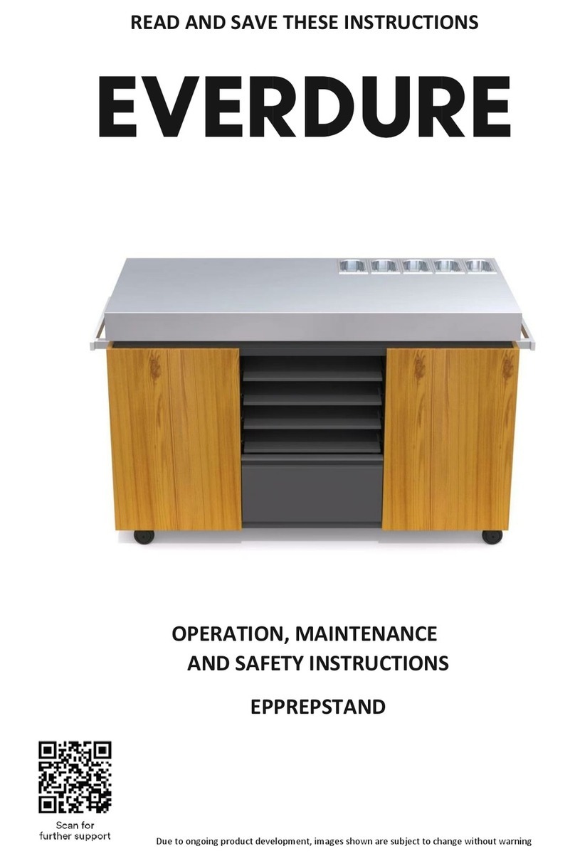 Everdure EPPREPSTAND Operation, maintenance and safety instructions Everdure EPPREPSTAND Operation, maintenance and safety instructions
