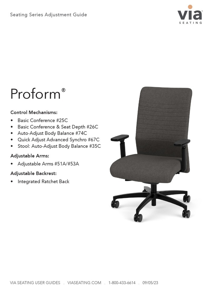 Via Seating Proform Adjustment guide