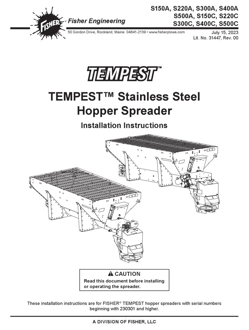 Fisher Engineering TEMPEST S150A installation instructions
