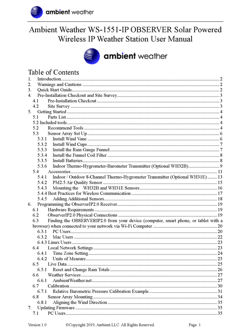 Ambient Weather WS-1551-IP User manual
