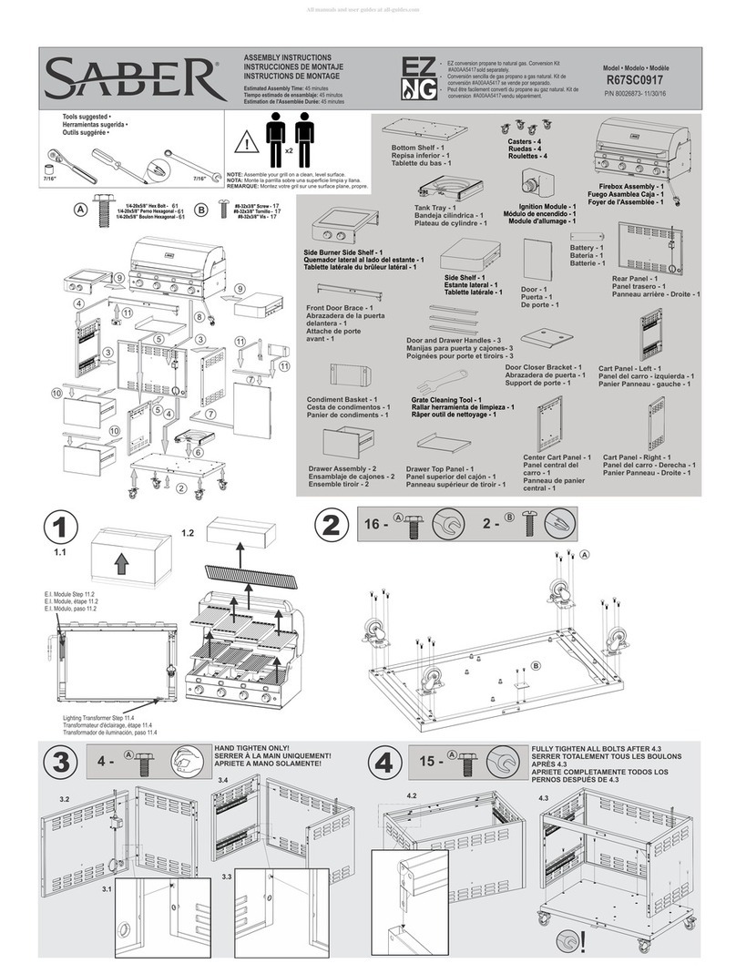 Saber Compact R67SC0917 Assembly instructions