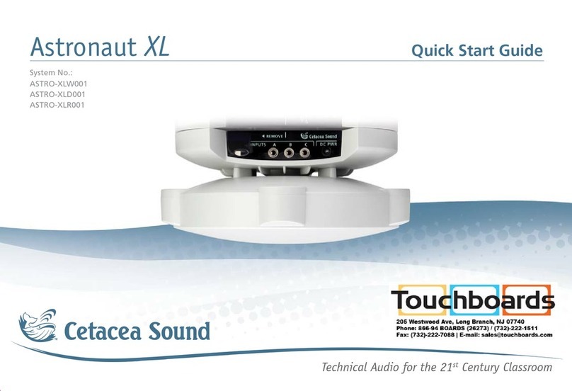 Cetacea Sound Astronaut XL quick start guide