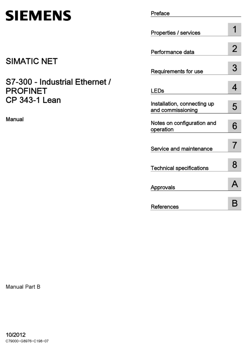 Siemens CP 343-1 Lean User manual
