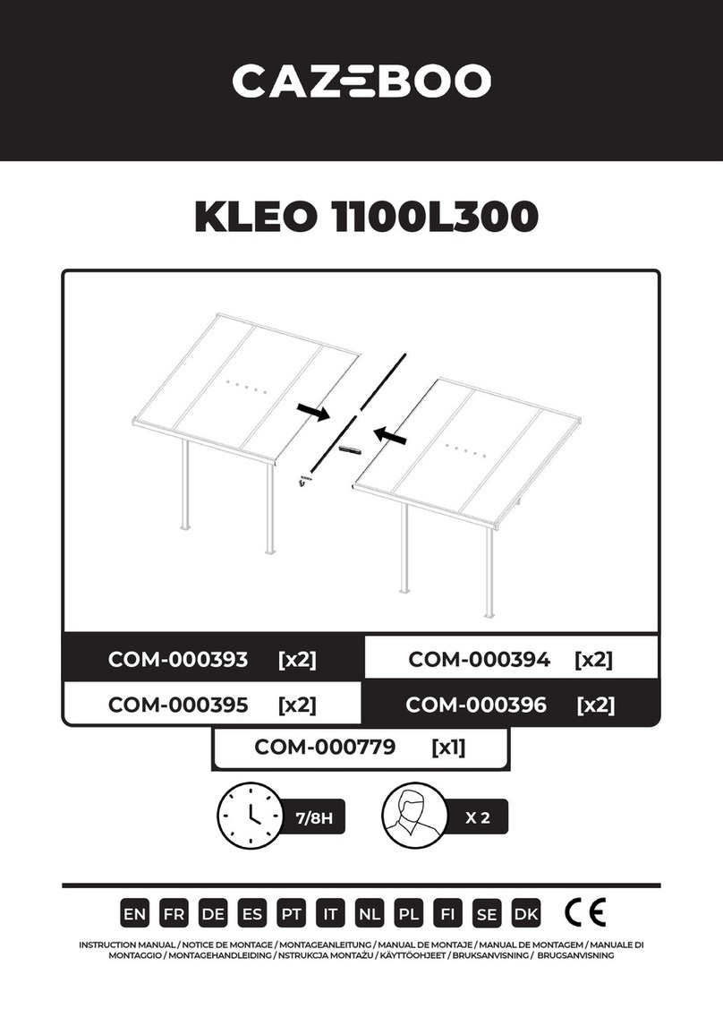 CAZEBOO KLEO 1100L300 User manual CAZEBOO KLEO 1100L300 User manual