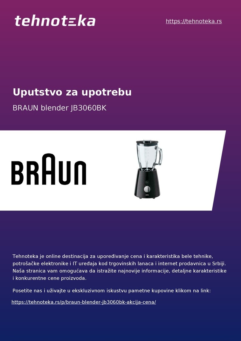 Braun Tribute JB3060BK User manual