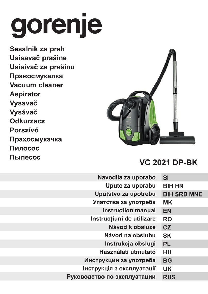 Gorenje VC 2021 DP-BK User manual