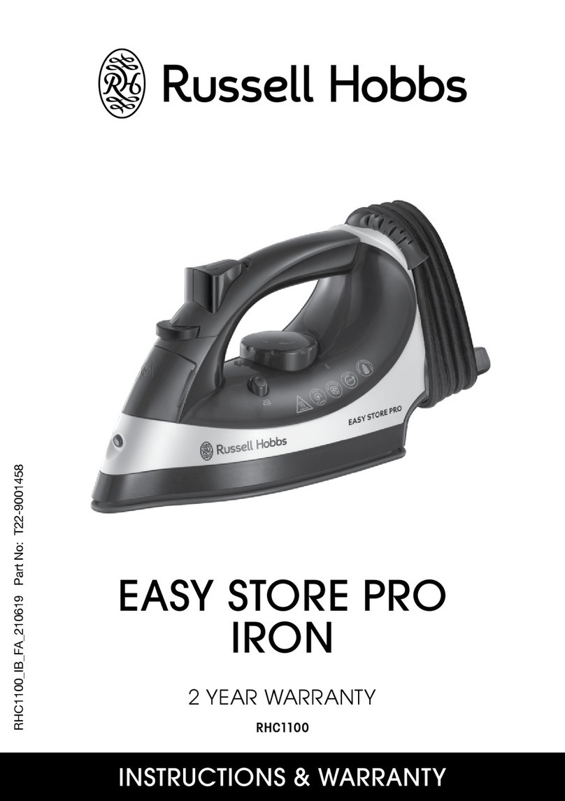 Russell Hobbs EASY STORE PRO RHC1100 Instructions and warranty
