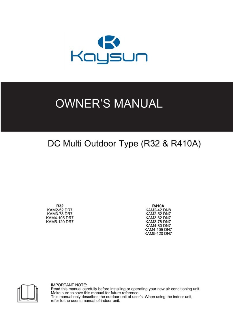 Kaysun KAM2-52 DR7 User manual Kaysun KAM2-52 DR7 User manual