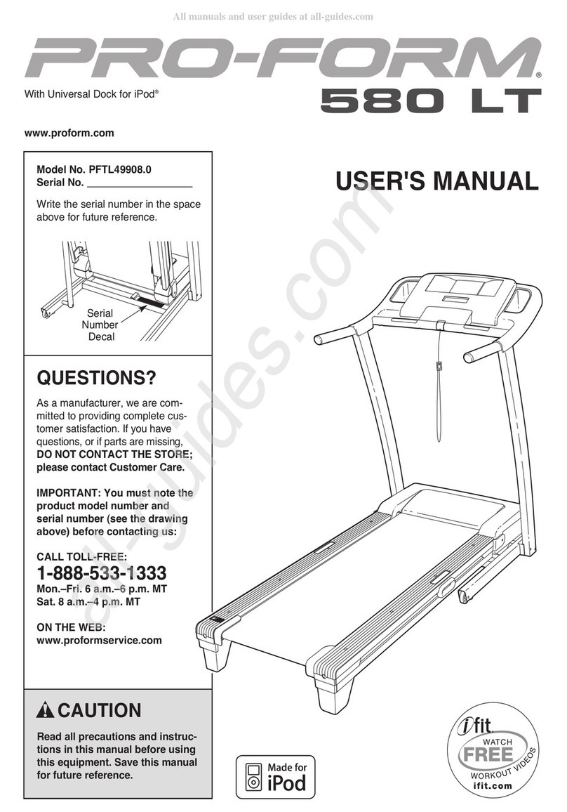 Pro-Form PFTL49908.0 User manual