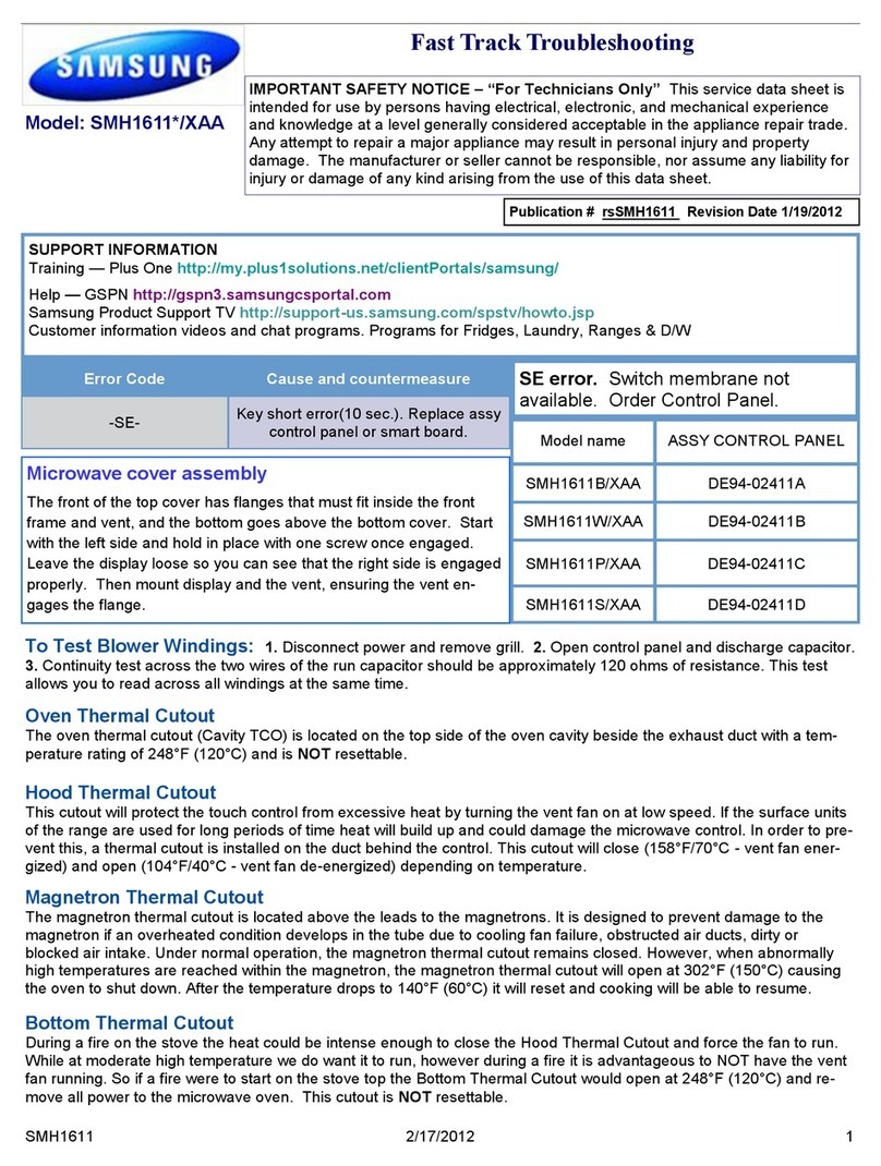 Samsung SMH1611W/XAA Operating instructions