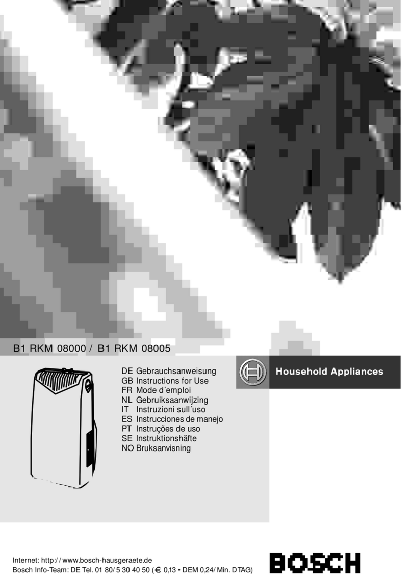 Bosch B1 RKM 08000 User manual