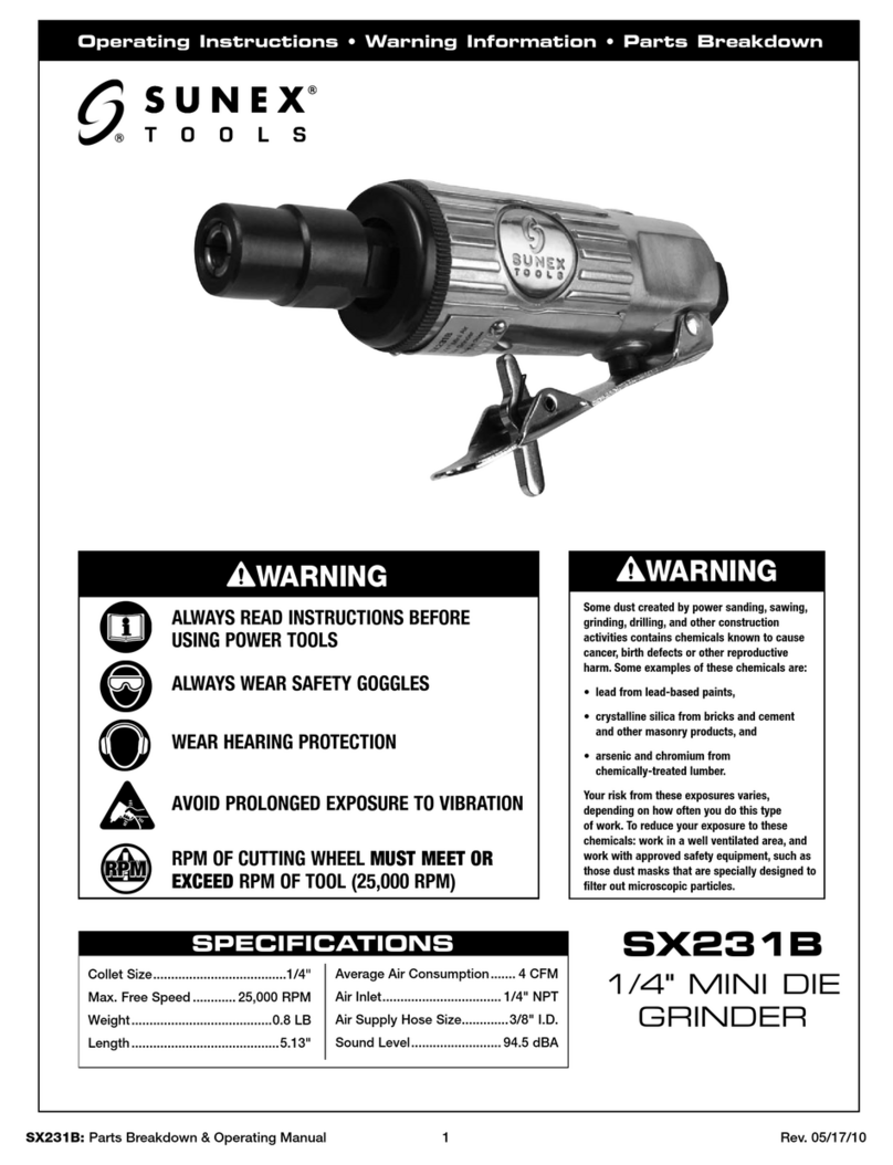 Sunex Tools SX231B User manual Sunex Tools SX231B User manual