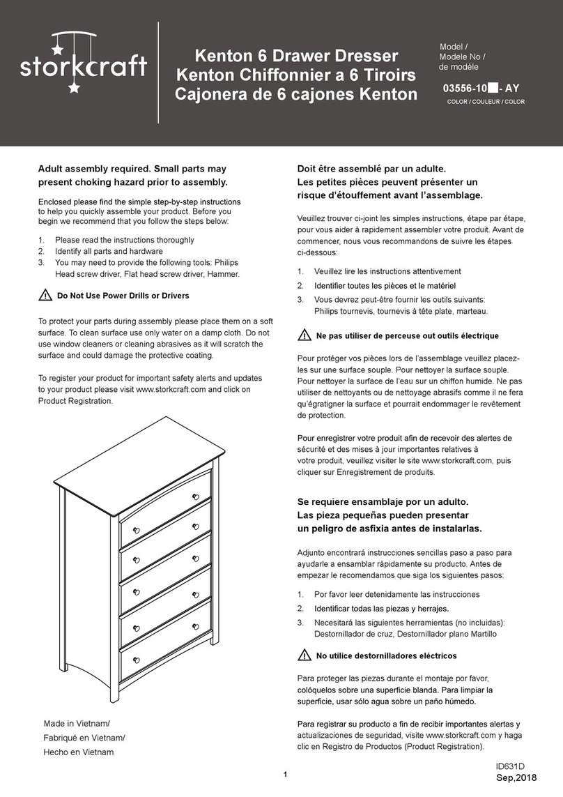 Storkcraft Kenton 03556-10-AY Series Assembly instructions