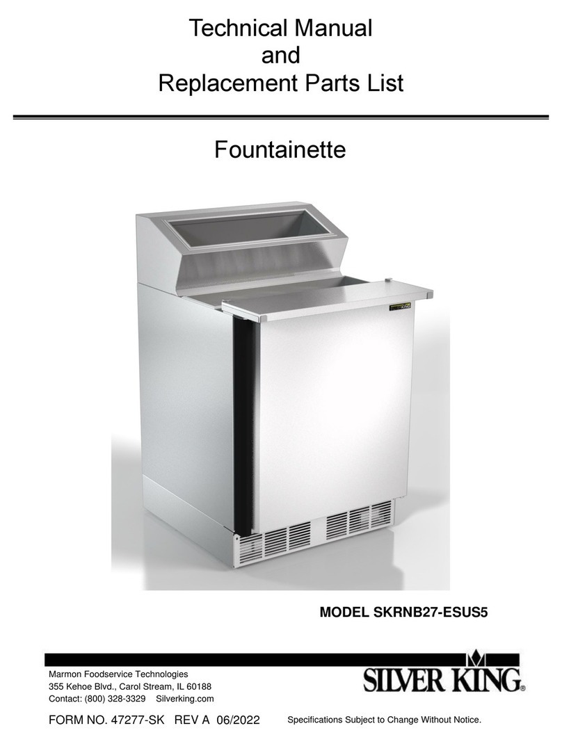 Silver King SKRNB27-ESUS5 Technical manual and replacement parts list