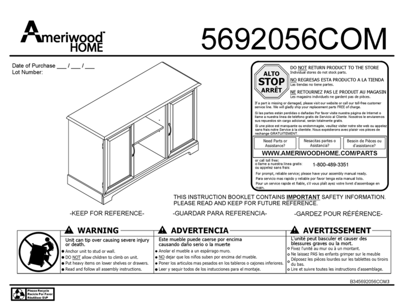 Ameriwood HOME 5692056COM Assembly instructions