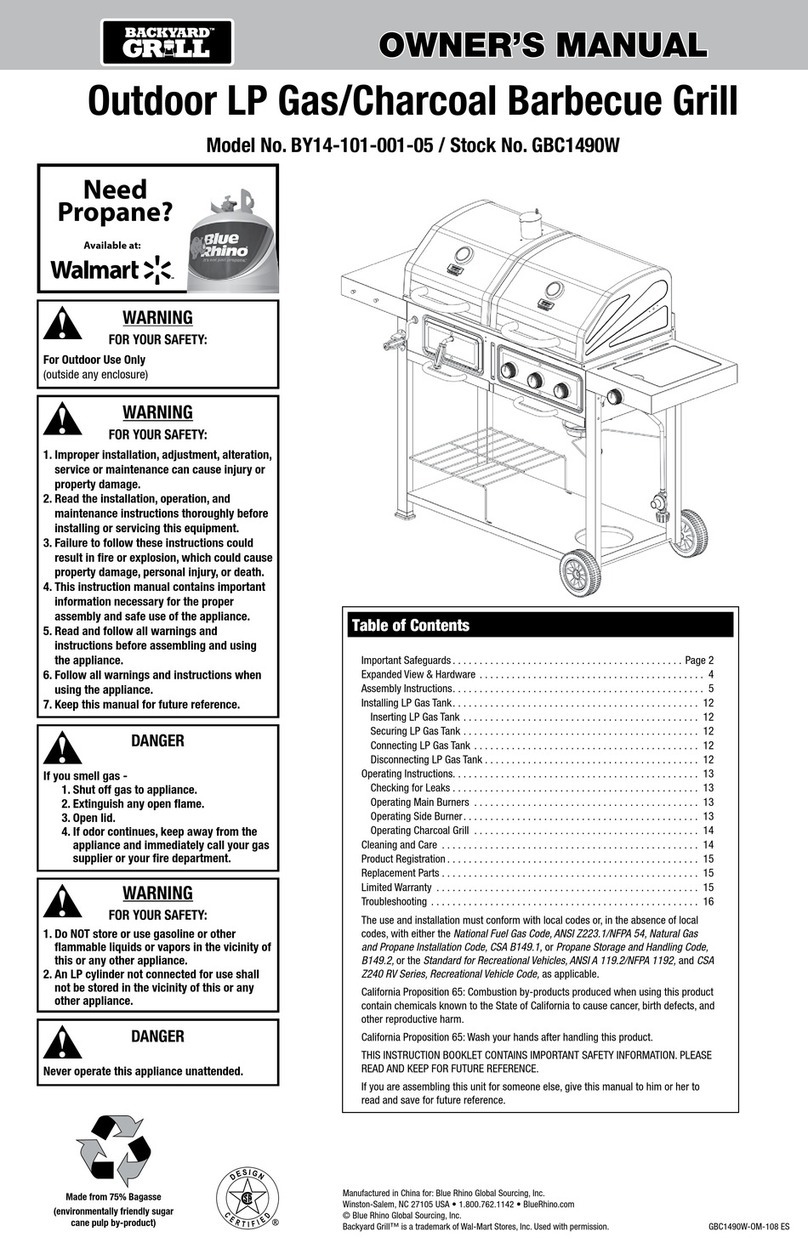 Backyard BY14-101-001-05 User manual