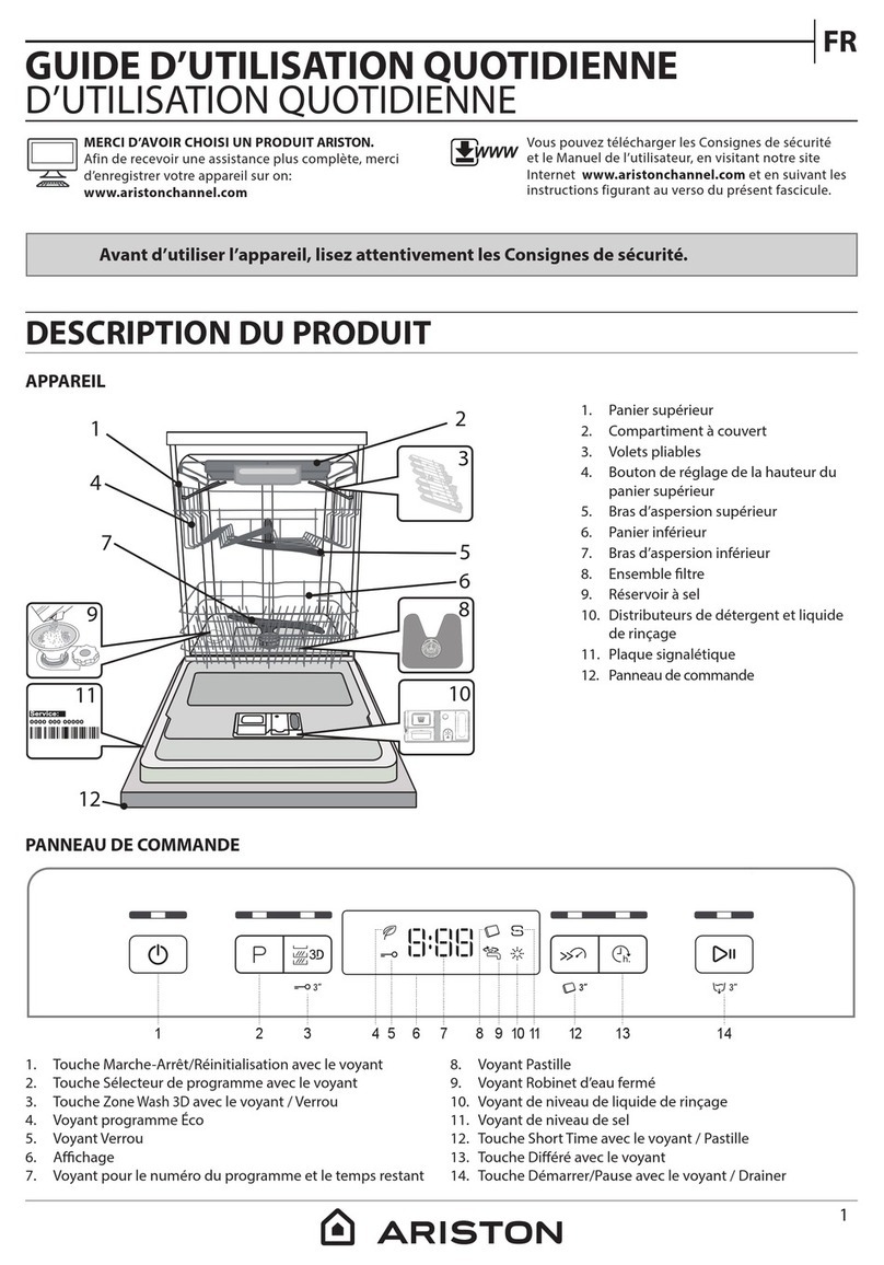 Ariston LFC 3C33 WF X Installation and operation manual