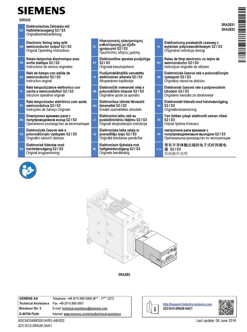 Siemens SIRIUS 3RA283 Series User manual