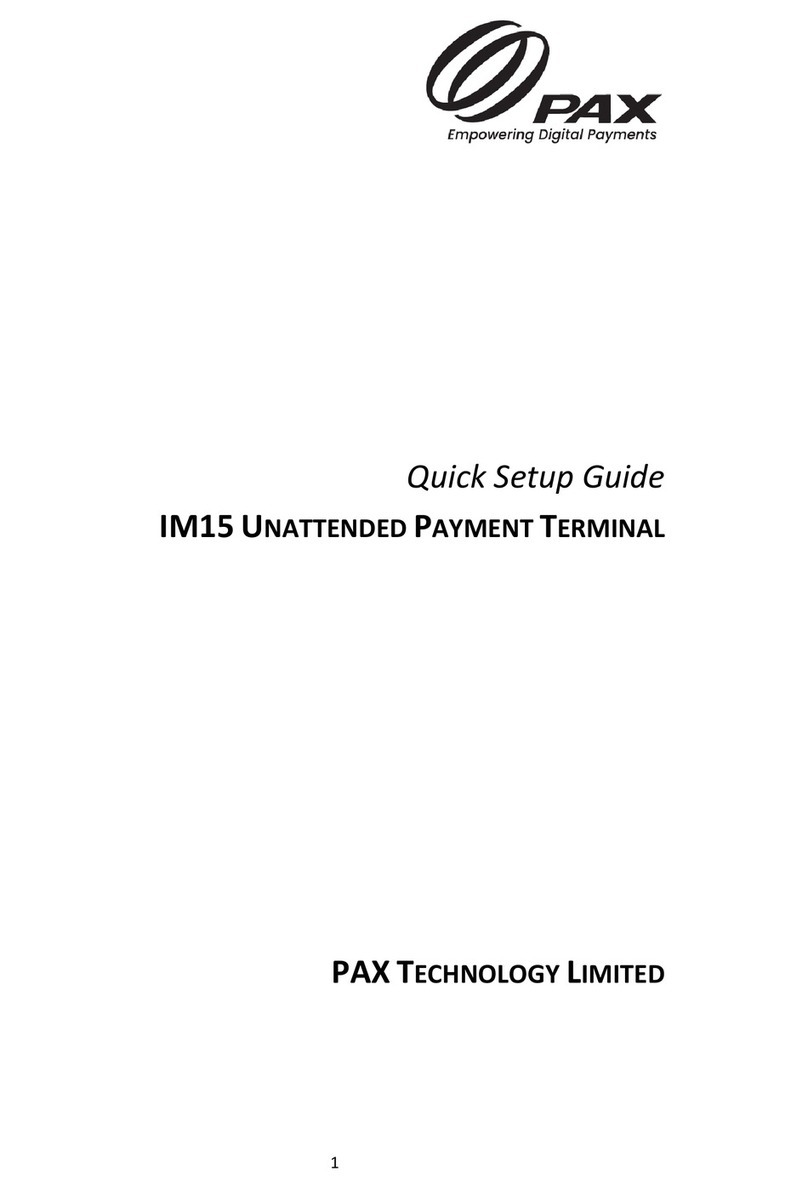 Pax Technology IM15 User manual