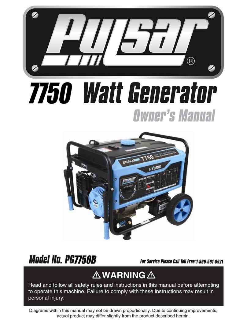 Pulsar PG7750B User manual