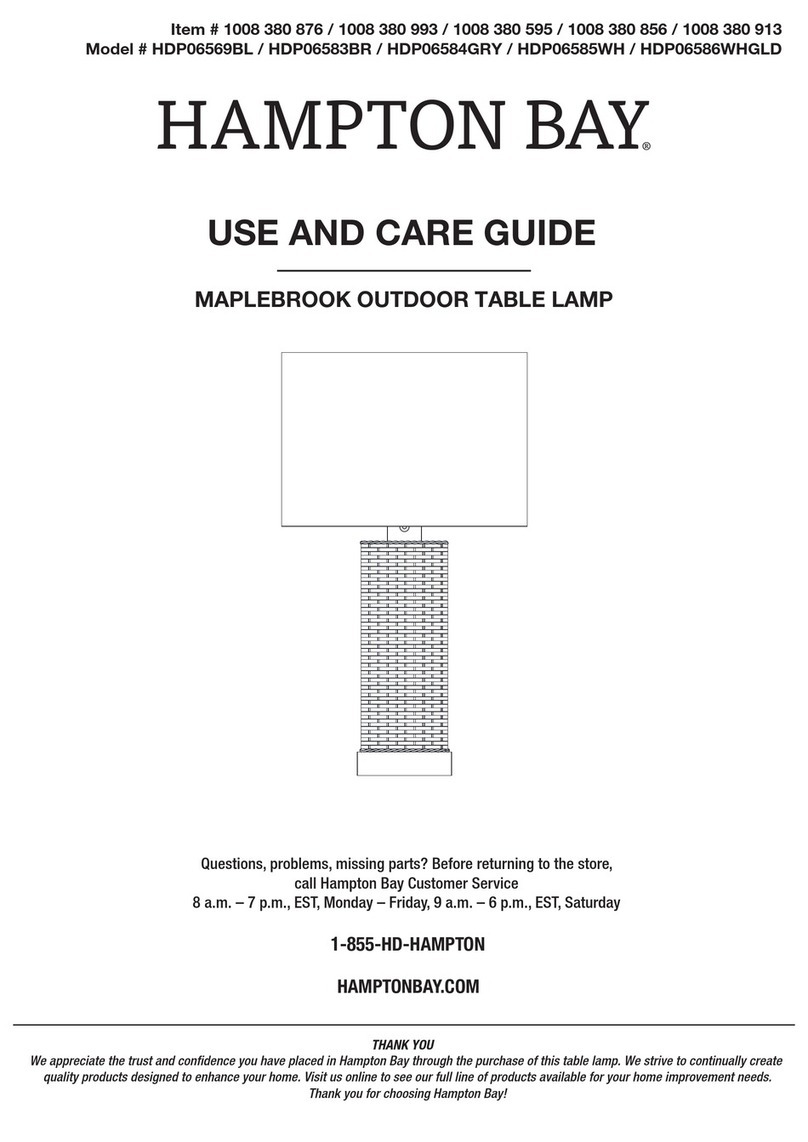 HAMPTON BAY HDP06569BL User manual