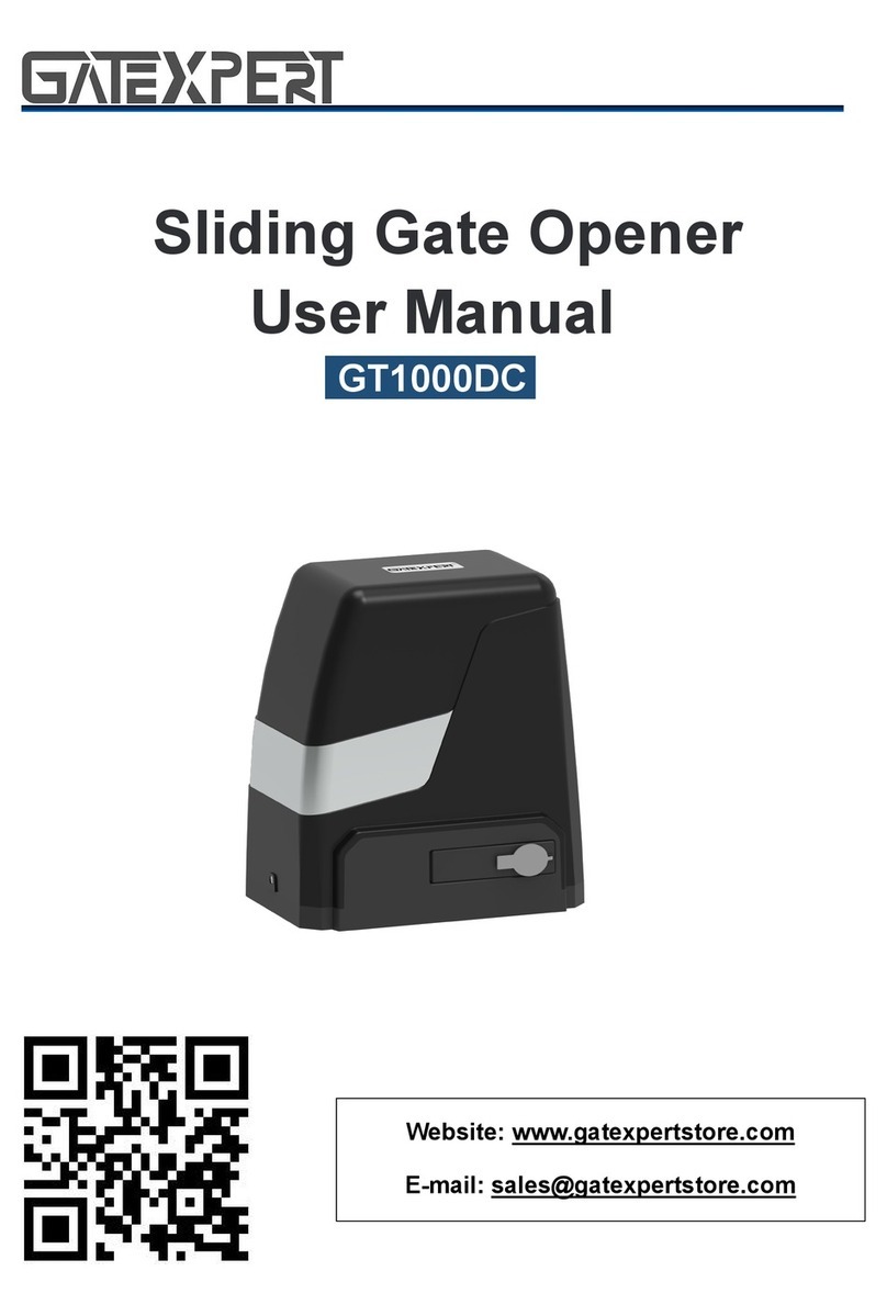 GATEXPERT GT1000DC User manual
