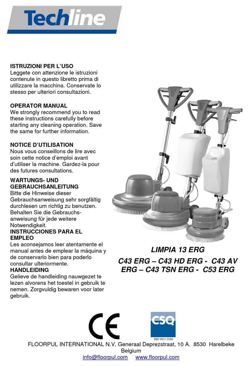 Floorpul Techline LIMPIA 13 ERG User manual