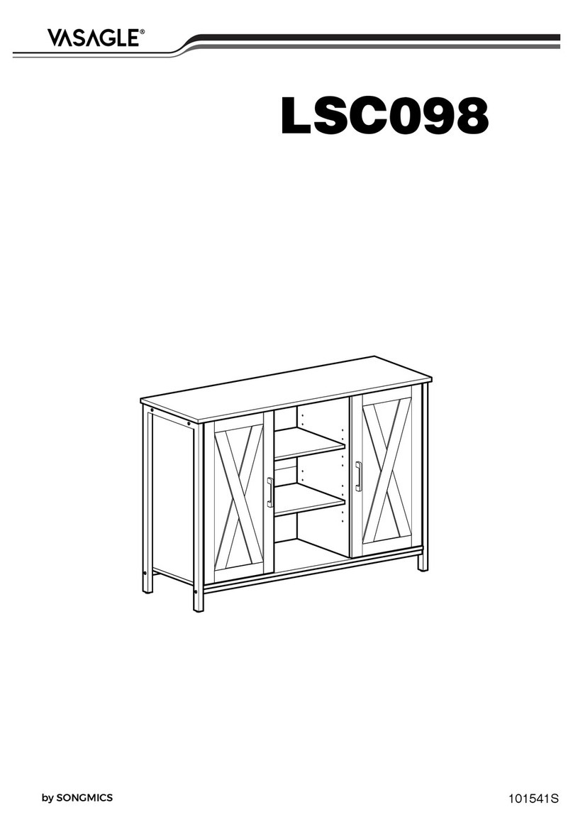 Songmics VASAGLE LSC098 Assembly instructions