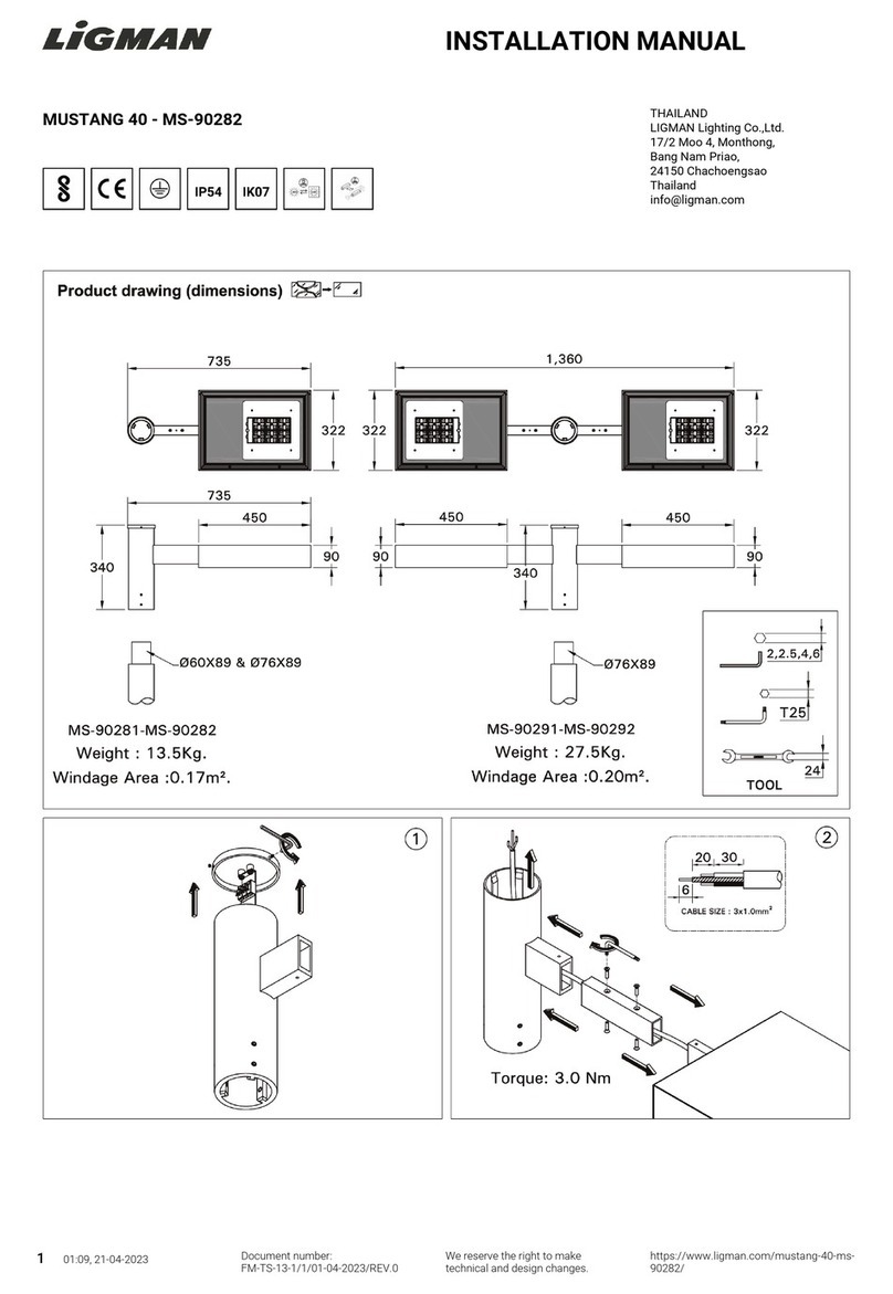 LIGMAN MUSTANG 40 User manual
