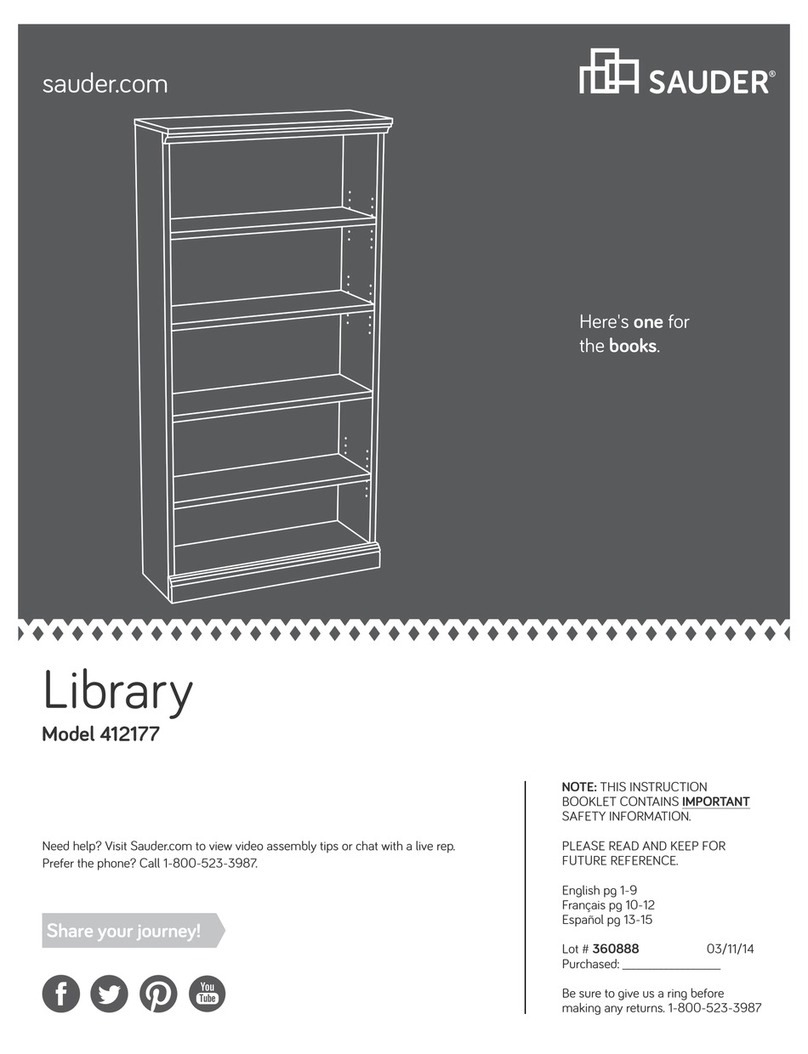Sauder Library 412177 User manual