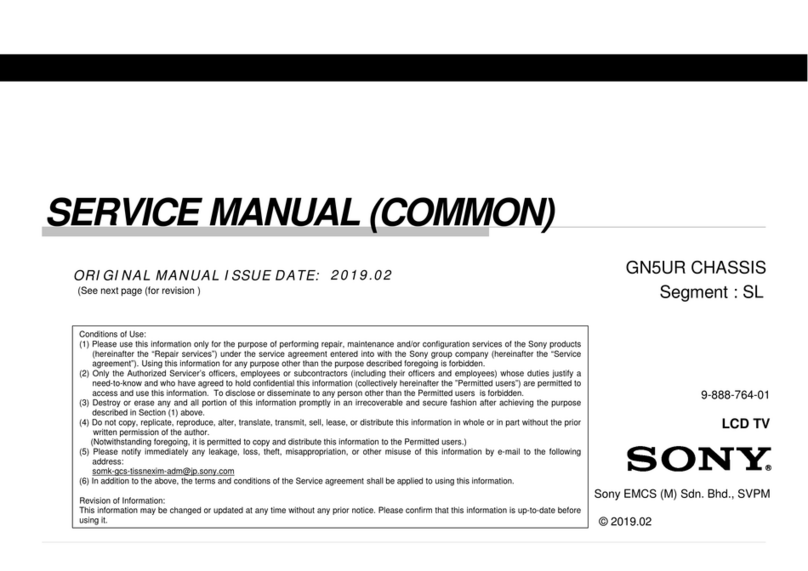 Sony KD-55X8 G Series User manual