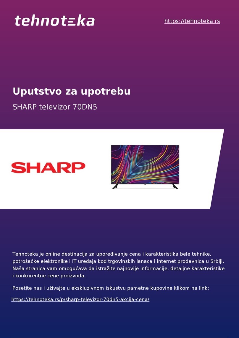 Sharp 70DN5 User manual