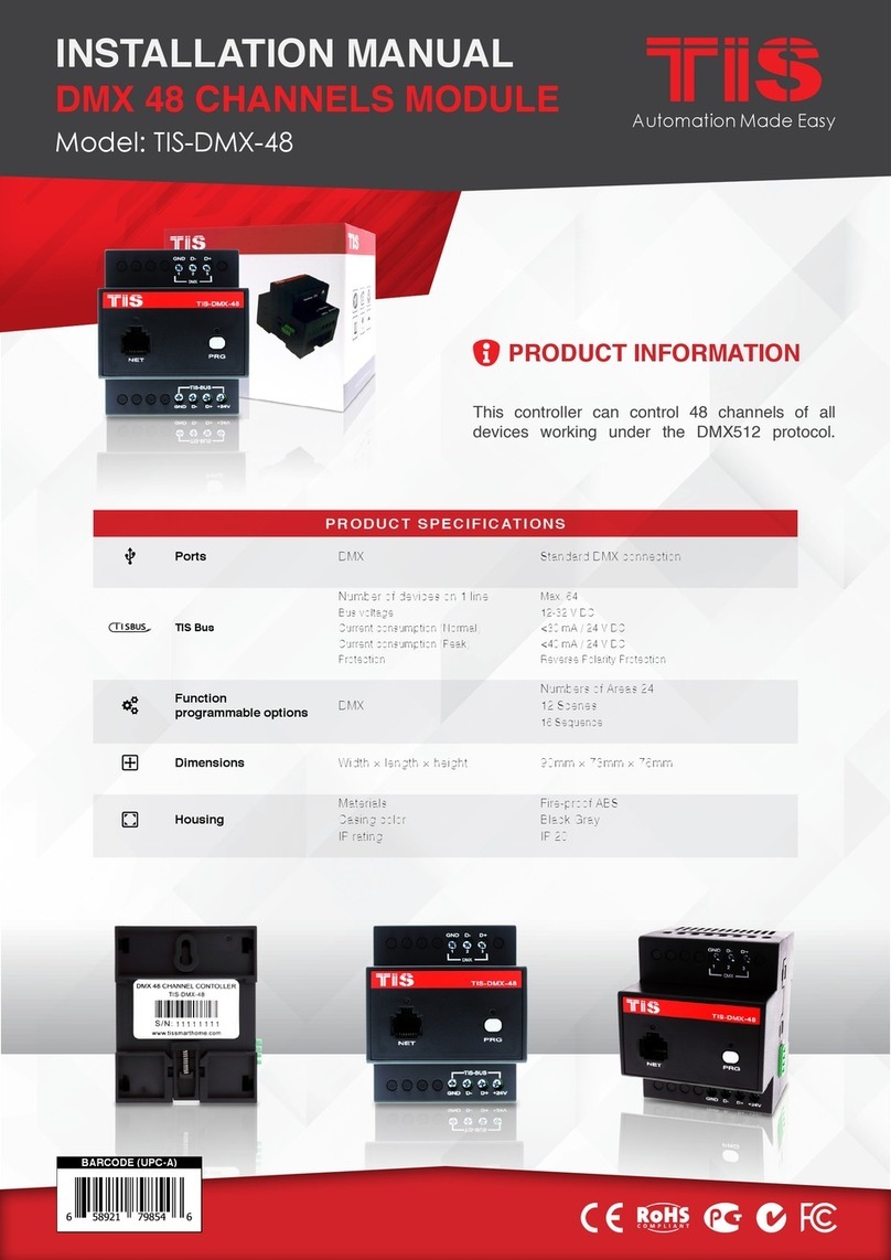 TIS TIS-DMX-48 Manual Installation