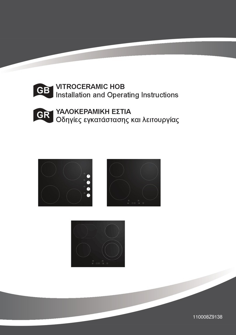 Vitroceramic V6-04R Installation and operating instructions