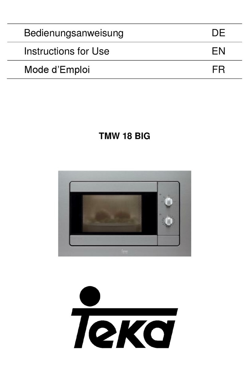 Teka TMW 18 BIG Instructions for use