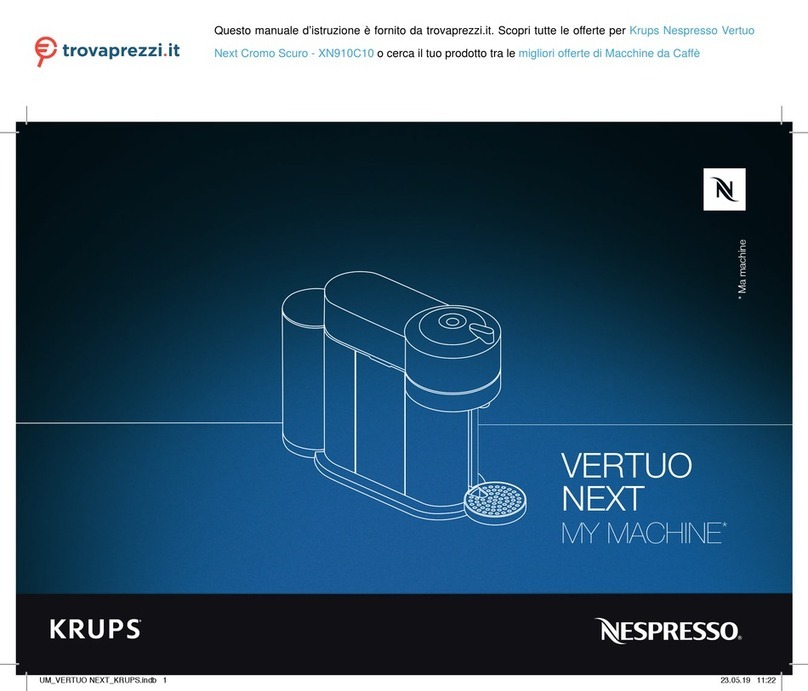 Nespresso KRUPS VERTUO NEXT XN910C10 manual
