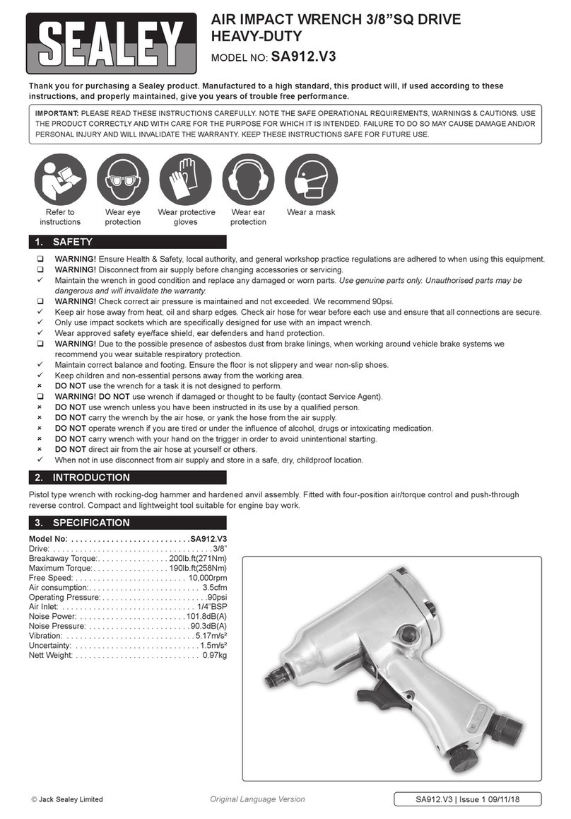Sealey SA912.V3 User manual