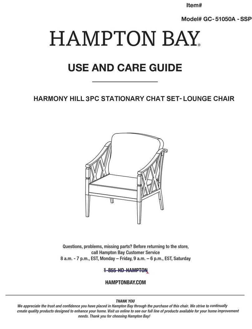 HAMPTON BAY HARMONY HILL GC-51050A-SSP Use and care guide HAMPTON BAY HARMONY HILL GC-51050A-SSP Use and care guide